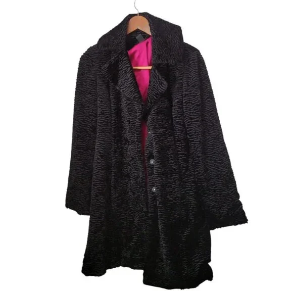 Gorgeous White House Black Market M Black Pink Satin Lining VTG Inspired - Picture 1 of 5